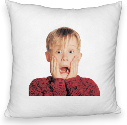Perna Decorativa Fluffy Model Kevin 40x40 cm Alba Husa Detasabila Burduf 