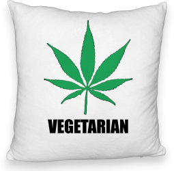 Perna Decorativa Fluffy Model Vegetarian 40x40 cm Alba Husa Detasabila Burduf 