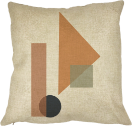 Perna Decorativa Forme Geometrice 1 Multicolor 40x40 cm Husa Detasabila Burduf 