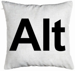 Perna Decorativa Model Alt 40x40 cm Alb Murdar Husa Detasabila Burduf 
