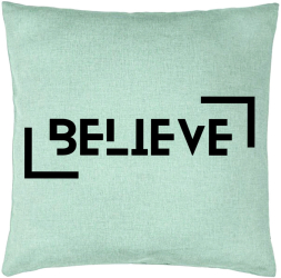 Perna Decorativa Model Believe 40x40 cm Verde Menta Husa Detasabila Burduf 