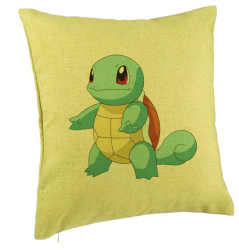 Perna Decorativa Model copii Squirtle 40x40 cm Verde Husa Detasabila Burduf