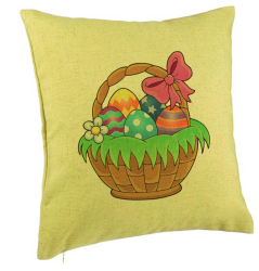 Perna Decorativa Model Cos Pascal 40x40 cm Verde Husa Detasabila Burduf 