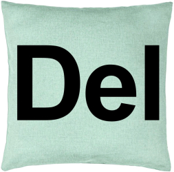 Perna Decorativa Model Del 40x40 cm Verde Menta Husa Detasabila Burduf 