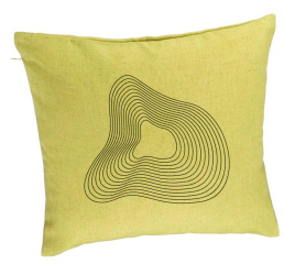Perna Decorativa Model F1 40x40 cm Verde Husa Detasabila Burduf 