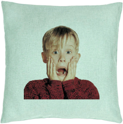Perna Decorativa Model Kevin 40x40 cm Verde Menta Husa Detasabila Burduf 