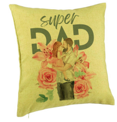 Perna Decorativa Model Super DAD Fetite 40x40 cm Verde Husa Detasabila Burduf 