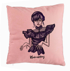 Perna Decorativa Model Wednesday Addams Dancing Hands 1 40x40 cm Roz Husa Detasabila Burduf 