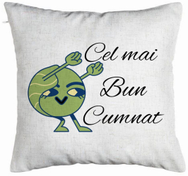 Perna Decorativa pentru Cumnat 4 40x40 cm Alb Murdar Husa Detasabila Burduf 