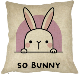 Perna Decorativa So Bunny 40x40 cm Husa Detasabila Burduf 