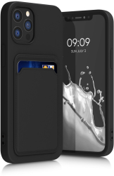 Husa pentru iPhone 12 / iPhone 12 Pro Silicon Negru 55112.01 