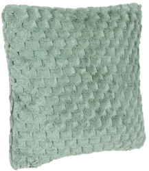 Perna Decorativa din Imitatie de Blana cu Model Balls Verde Menta 40x40cm 