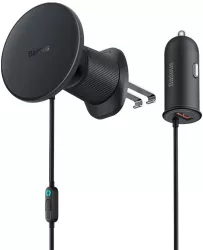 Suport auto magnetic Baseus CW01 cu incarcator de masina 