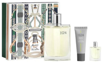 Set Apa de Toaleta cu vaporizator 100 ml Apa de Toaleta 5 ml Crema faciala hidratanta 20 ml Hermes H24 Estuche 