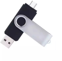 Stick Memorie SIKS 64 GB 2 IN 1 cu USB 2.0 si Type-C Rotativ 360 Waterproof Compatibil cu Smart Phone Computer Tablete si alte Devi 