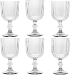 Set 6 pahare vin alb Raki Bloom 250ml D8xh14 5cm sticla transparente 