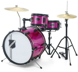 Set Tobe Copii Millenium Youngster Drum Set Pink Spkl 