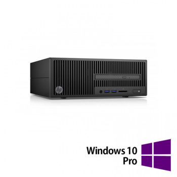 Calculator Refurbished HP 280 G2 SFF Intel Core i3-6100 3.70GHz 8GB DDR4 500GB SATA DVD-ROM + Windows 10 Pro 