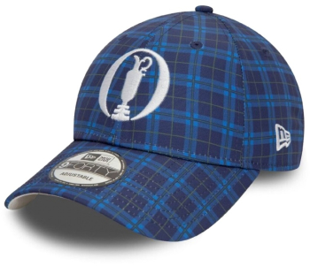 Sapca New Era 9forty the open tartan albastru 