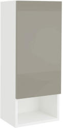 Corp Baie haaus Zed Suspendat 1 Usa Gri Lucios/Alb MDF L 30 x l 22 x 72 cm 