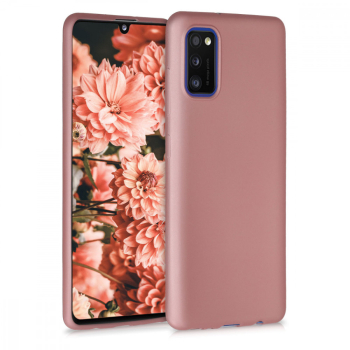 Husa pentru Samsung Galaxy A41 Silicon Rose Gold 52254.31 