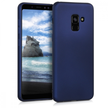 Husa pentru Samsung Galaxy A8 2018 Silicon Albastru 45634.64 