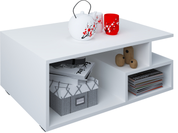 Masuta Cafea haaus Tapa Alb 80 x 50 x 40 cm 