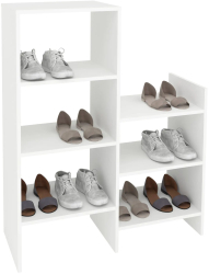 Pantofar haaus Bosco 7 Rafturi Alb 90 x 35 x 110 cm 