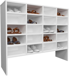 Pantofar haaus Tisso 20 Rafturi Alb 104 x 30 x 100 cm 