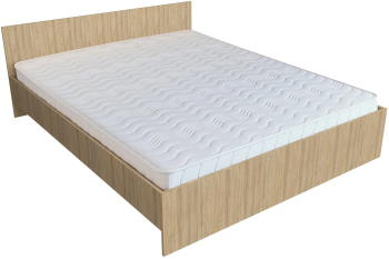 Pat haaus Remi 200 x 160 cm saltea spuma inclusa Stejar Sonoma 