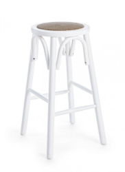 Scaun bar alb Circle 40x73 cm 