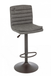 Set 2 scaune bar Connor gri 41x50x115.5 cm 