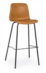 Set 2 scaune bar maro Kyra 39x44x103.5 cm 