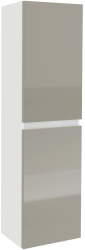 Soldat Baie haaus Zed Suspendat 2 Usi Gri Lucios/Alb MDF L 29 x l 22 x 104 cm 