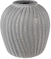 Vaza flori piatra gri 20x20 cm 