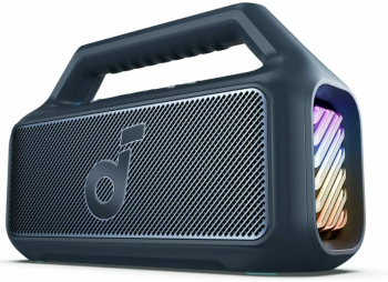 Boxa portabila Anker Soundcore Boom 2 80W BassUp 2.0 IPX7 Lumini RGB Bluetooth 5.3 Albastru 