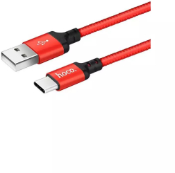 Cablu de date Hoco Premium USB C Tip-C la USB 2.0 2A Lungime 2 Metri Culoare Rosu 