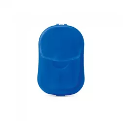Kit sapuniera 20 foi de sapun 70 x 43 x 16 mm model simplu albastru 