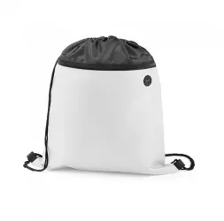 Rucsac model dublu 2 compartimente fermoar iesire pentru casti alb 350 x 400 mm 