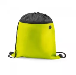 Rucsac model dublu 2 compartimente fermoar iesire pentru casti verde 350 x 400 mm 
