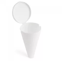Scrumiera de plaja cu capac si sistem de separare a particulelor 67 x 115 mm Alb 