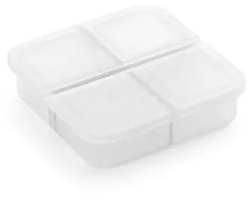 Separator de pastile pentru varstnici gri semitranspaarent 4 compartimente 6/6/2 