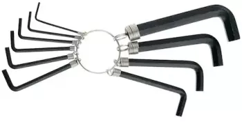 Set chei 10 imbusuri 1.5 mm - 10mm prindere breloc 