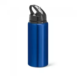 Sticla sport din aluminiu si PP cu pai flexibil 