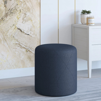 Taburet Tapitat haaus Mali Bleumarin Stofa L 41 x l 41 x H 45 cm 