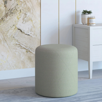 Taburet Tapitat haaus Mali Gri Stofa L 41 x l 41 x H 45 cm 