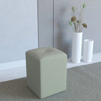 Taburet Tapitat haaus Talin Gri Stofa L 35 x l 35 x H 45 cm 