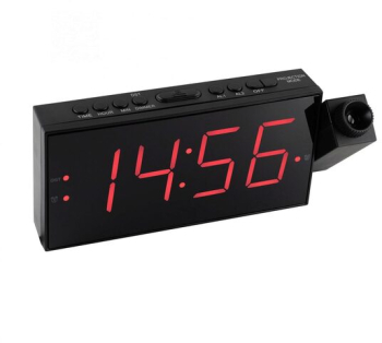 Ceas decorativ desteptator digital LED cu proiectie 202 x 90 x 52 mm Led 220 V 