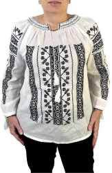 Bluza dama R25 marime 2XL alb neted 