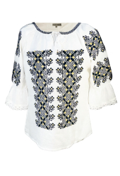 Bluza dama tip ie R 25 marime 2XL alb/bej 